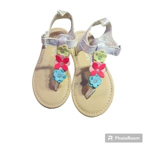 Carter's Toddler Colorful Floral Sandals. Size 6.